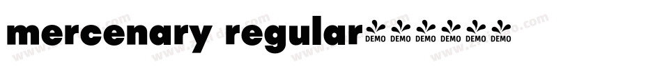 mercenary regular字体转换
